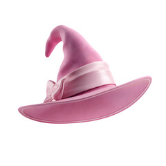 Pink Magic Hat With Ribbon Artwork, high resolution digital graphic illustration for web and print use with clean background perfect for ads social media banners posters marketing presentations