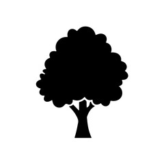Simple dark gray tree icon