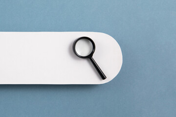 White blank search bar