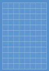 Blue print grid background. Grid line paper wireframe pattern textured. Chequered blank template for cutting mat, office work notebook. flat style.