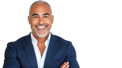 Successful business professional smiling in suit office environment portrait photography confident attitude