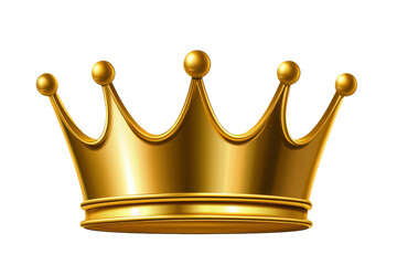 A Gleaming Golden Crown Royalty Symbol Success Achievement Award