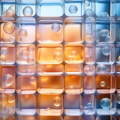 Ethereal Interlocking Grid Background
