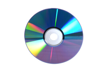 Single disc cd dvd isolated on white bacground