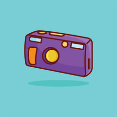 Camera Cartoon Vector Illustration Concept