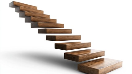 Modern Wooden Staircase Design with Clean Minimalist Aesthetic