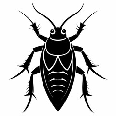 Cockroach silhouette art