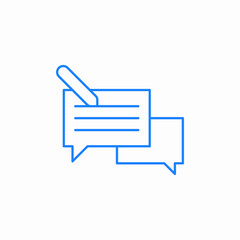 chat feedback messages icon sign vector
