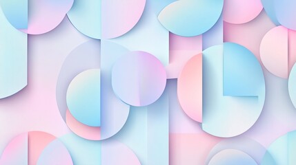 A soft pastel-colored geometric pattern with smooth gradients and modern design.