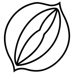 Single vector food icon featuring an apple and two slices of bread, one on a plate