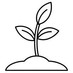 Eco-friendly plant with roots, leaves, and flourishing growth, symbolizing life and nature's design