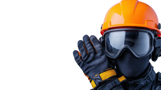 Safety training event for construction workers industrial site image of worker in gear professional environment close-up viewpoint