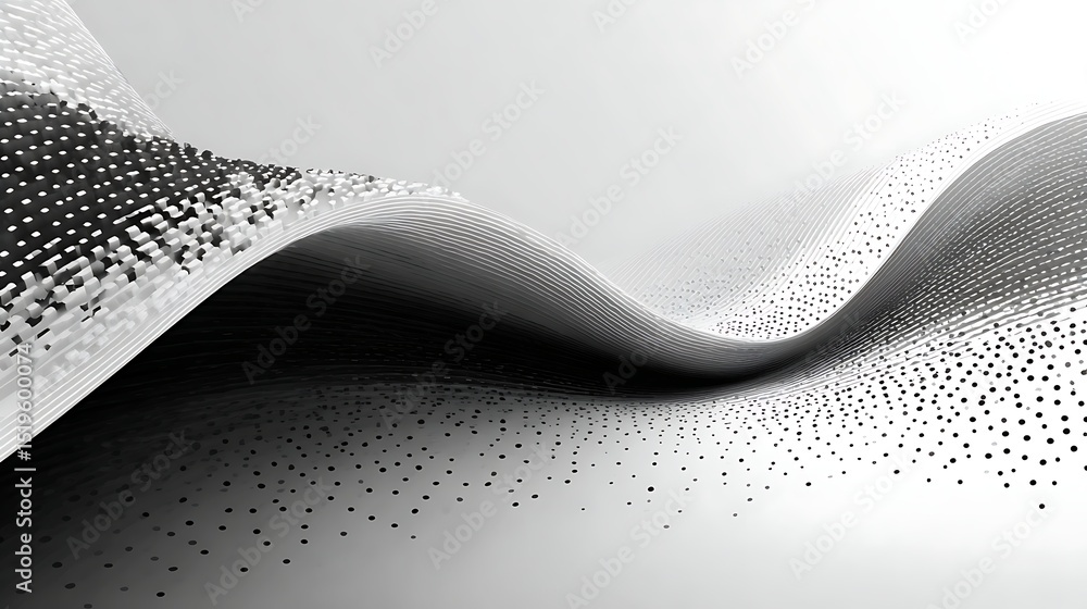 Fototapete minimal flat geometric line composition with gray linear elements on white background. clean abstrac
