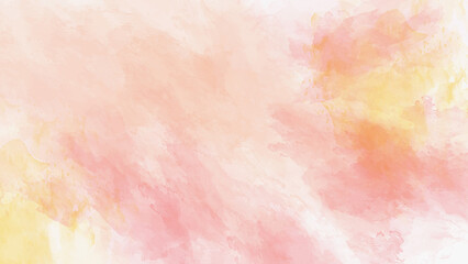 Abstract Pastel Pink and Orange Watercolor Texture Old Brown Paper Background  - Soft Artistic Paint Wash for Creative Design, Wedding Invitations, and Gentle Banners