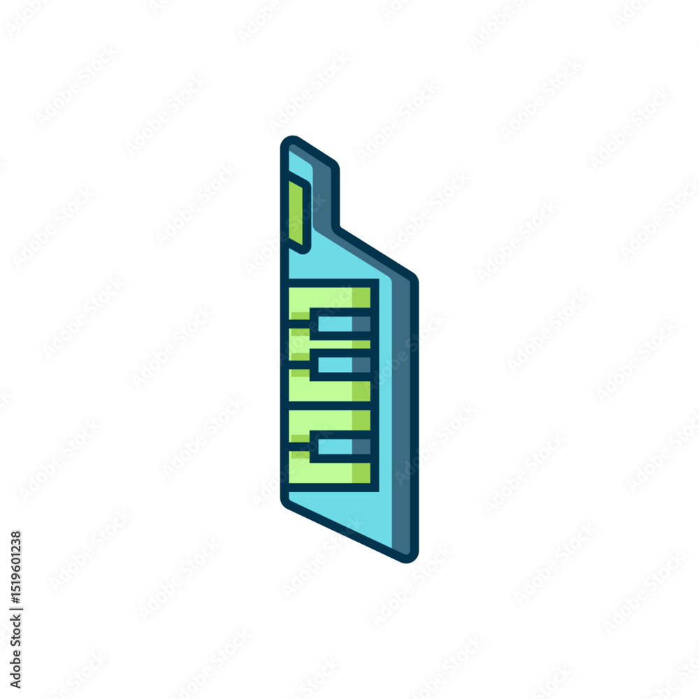Poster filled outline keytar icon isolated on white background. musical instrument. flat filled outline sty