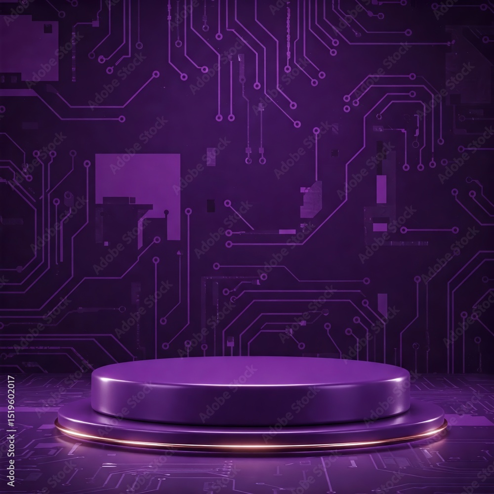 Poster a futuristic blueprint of a modern computer room with intricate motherboard designs illustrating adv