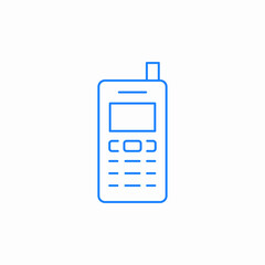 old mobile phone icon sign vector