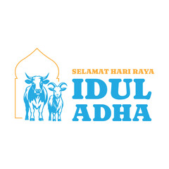 Selamat hari raya idul adha design