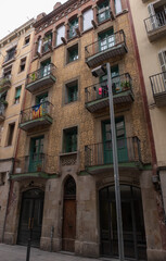 Interesting Art Nouveau Architecture Buildings facade in Barcelona, Spain. (Arquitectura modernista).
These fancy buildings date for the most from the early XXth century.

