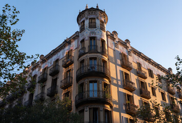 Interesting Art Nouveau Architecture Buildings facade in Barcelona, Spain. (Arquitectura modernista).
These fancy buildings date for the most from the early XXth century.
