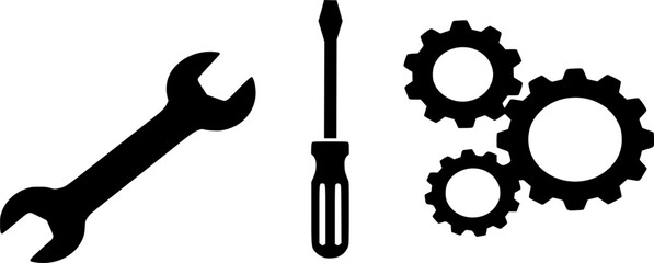 Obraz premium set of tools and equipment steel