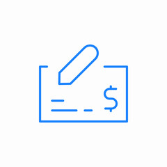 financial payment check icon sign vector