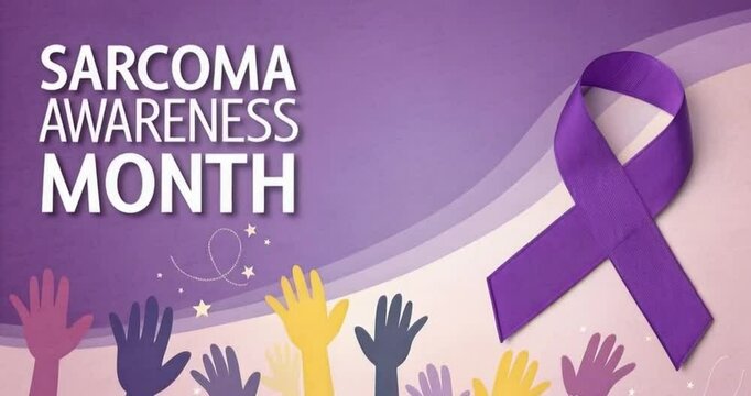 illustration of a sarcoma awareness ribbon