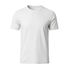 Naklejka premium Plain white t-shirt with short sleeves on black background