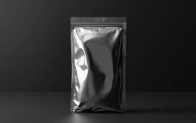 Coffee bag mockup, coffee pouch for coffee beans take away. Packaging mockup, minimal branding design project. Template takeout bag, take away pouch. Mockup doypack template isolated on background