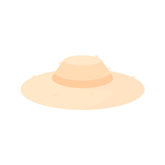 Hat for farmer. A simple beautiful straw hat.