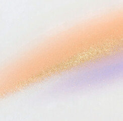 Gradient designs with gold foil shimmer, featuring soft pastel blends orange, purple, gold. Smooth color transitions, artistic fluid textures, delicate metallic specks. Diverse tonal fades, dreamy hue