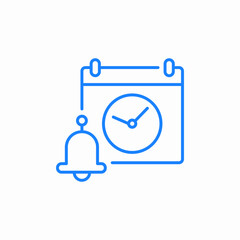 calendar alert icon sign vector