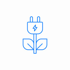 eco energy icon sign vector