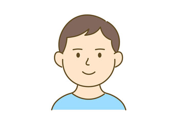 Obraz premium Illustration of a Man with Cleared Acne