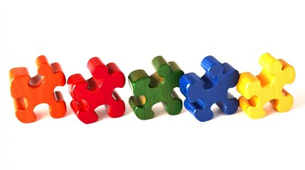 Brightly Lit Puzzle Toy Product Photography on a White Background, Perfect for E-commerce Platforms and Attracting Customer Attention