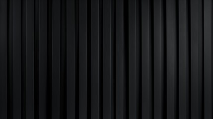 Vertical black metal panels with a sleek, modern, and industrial appearance.