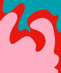 Drawing Illustration Abstract Shape Retro Background Vintage