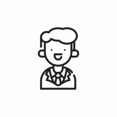 male worker icon sign vector