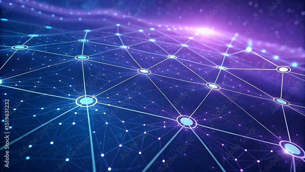 Aufkleber network connection technology digital abstract background