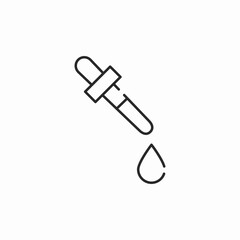 pipette drop icon sign vector
