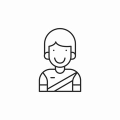soccer player icon sign vector