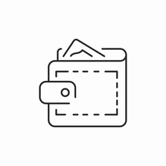 üallet money icon sign vector