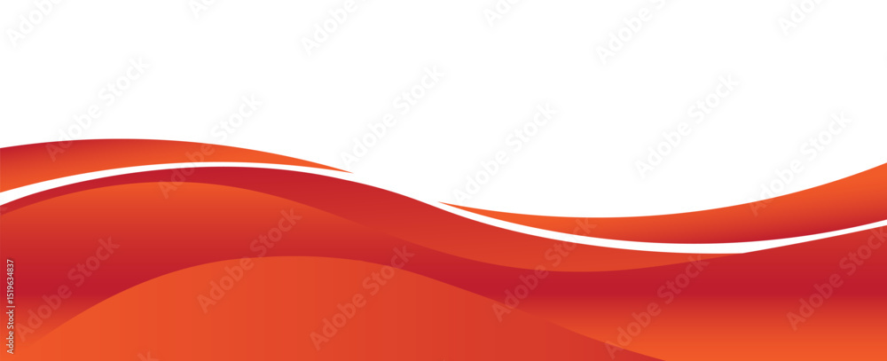 Poster vector red line background curve element with white space for text and message design, overlapping l