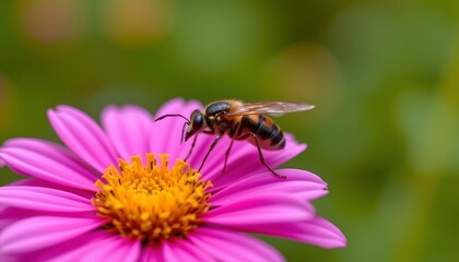 insect on colorful flower