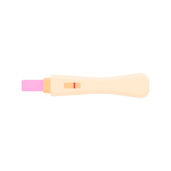 Negative pregnancy test. Minimalistic beautiful vector illustration of a single strip pregnancy test.