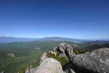 Climbing  Mount Mizugaki, Yamanashi, Japan