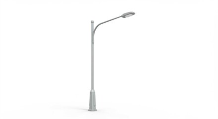 street lamp isolated on white