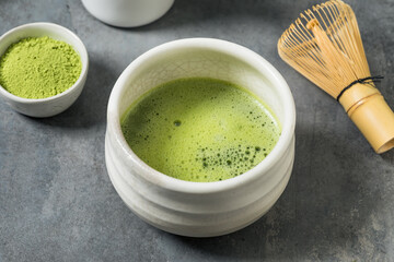Homemade Green Japanese Matcha Tea