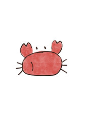 Crab cartoon drawing