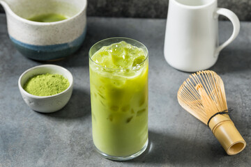 Cold Refreshing Iced Japanese Matcha Green Tea